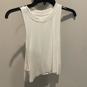 All Access Dynamic Crop Tank- White
